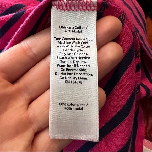3 for $30! Vineyard vines pink & navy striped tee - Picture 6 of 9